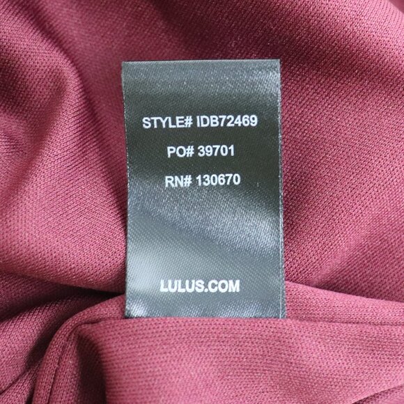 Lulu's Burgundy Off-Shoulder Maxi Dress - Picture 9 of 9